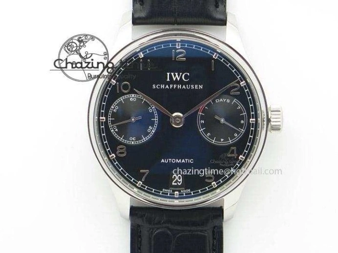 MIROTIME 0406 Thermal Portuguese Real PR Real Annual Calendar IW503501 RG ZF 1:1 Best Edition White Dial on Black Leather Strap A 7150